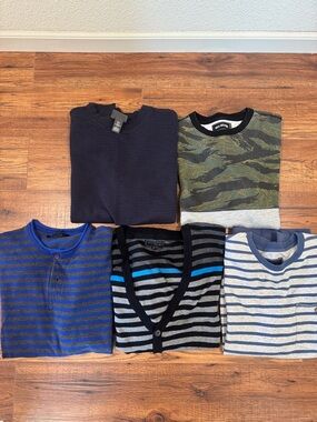Men's Long Sleeve Sweater Lot sz: M, L, XL lot of 5